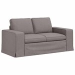 vidaXL Canapé Taupe 162 x 80 x 82 cm tissu