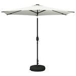 vidaXL Parasol de jardin avec lumières LED et base 270 x 270 cm
