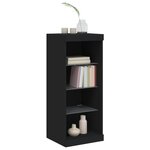 vidaXL Buffet avec lumières LED noir 41x37x100 cm