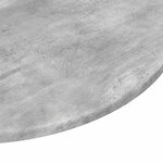 vidaXL Plateau de table Gris béton 80 x 80 x 1.5 cm Bois d'ingénierie