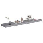 vidaXL Étagère murale flottante gris 120x23 5x3 8 cm MDF