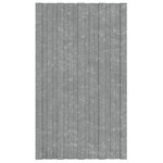 vidaXL Panneaux de toiture 36 Pièces Acier galvanisé Argenté 80x45 cm
