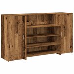 vidaXL Bureau de réception vieux bois 180x50x103 5cm bois d'ingénierie