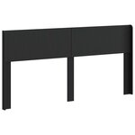 vidaXL Tête de lit Noir PB