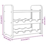 vidaXL Casier à vin avec panneau supérieur 43x25x37 cm bois pin massif