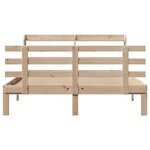 vidaXL Cadre de lit avec tête de lit sans matelas 120x200 cm