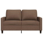 vidaXL Canapé à 2 places Marron 120 cm Tissu