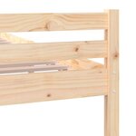 vidaXL Cadre de lit Bois massif 140x190 cm