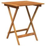 vidaXL Ensemble à manger de jardin pliable 3 Pièces Bois d'acacia solide