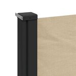 vidaXL Auvent latéral rétractable beige 140x600 cm