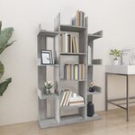 vidaXL Bibliothèque Sonoma gris 86x25 5x140 cm Bois d'ingénierie