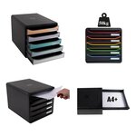Module De Classement Big Box Plus 5 Tiroirs Shades Of Grey - Nuances De Gris - Exacompta