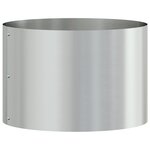 vidaXL Cache-pot de jardin Argent 30 x 30 x 20 cm Acier galvanisé