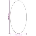 vidaXL Tapis HUARTE Vert forêt 100 x 200 cm Polyester