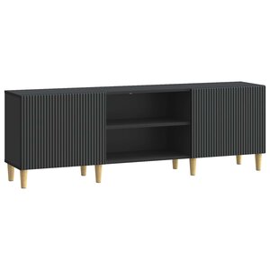 vidaXL Meuble TV Noir 150 x 31 x 50 cm Bois d'ingénierie