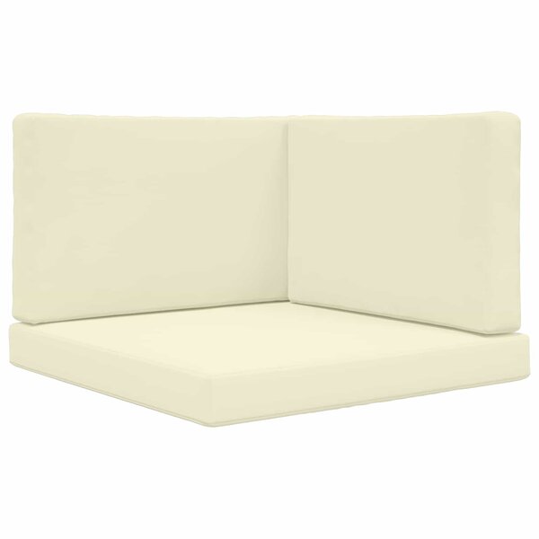 vidaXL Coussin de canapé d'extérieur Polyester Crème 80 x 80 cm