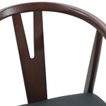 vidaXL Chaise de salle à manger 2 Pièces Marron clair et noir