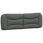 vidaXL Cadre de lit sans matelas gris foncé 160x200 cm tissu