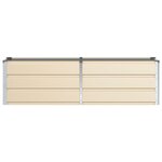 vidaXL Jardinière Ivoire 160 x 40 x 45 cm Acier