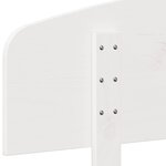 vidaXL Tête de lit blanc 100 cm bois massif de pin