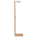 vidaXL Douche d'extérieur beige 50x55x224cm résine tressée bois acacia