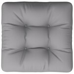 vidaXL Coussin de palette gris 58x58x10 cm tissu