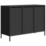 vidaXL Buffet noir 101 5x39x73 5 cm acier laminé à froid