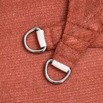 vidaXL Voile d'ombrage 160 g/m² Terre cuite 3x3 m PEHD