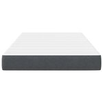 vidaXL Matelas de Lit avec matelas Gris 120 x 200 cm tissu