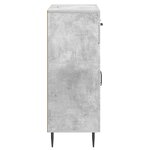 vidaXL Buffet Gris béton 66 x 34 5 x 89 5 cm Bois d'ingénierie