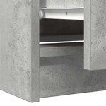 vidaXL Meuble TV gris béton 60x35x54 cm bois d'ingénierie