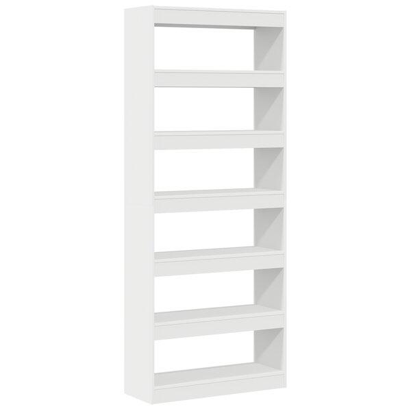 vidaXL Bibliothèque / Séparateur de pièce blanche 80x30x198 cm