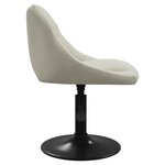 vidaXL Chaises pivotantes à manger lot de 4 crème velours