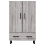 vidaXL Buffet haut sonoma gris 69 5x31x115 cm bois d'ingénierie