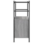 vidaXL Bibliothèque sonoma gris 80x30x78 5 cm bois d'ingénierie et fer