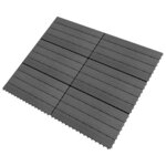 vidaXL Carreau de terrasse 6 Pièces Gris 60 x 30 cm WPC