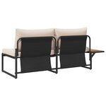 vidaXL Sofa de jardin 2 places avec coussins taupe