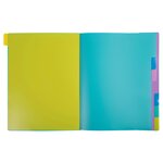 Trieur plastique forever young exacompta 8 divisions couleurs assorties - lot de 4
