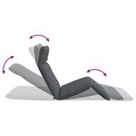 vidaXL Chaise longue pliante anthracite 175x54x8 5 cm tissu oxford