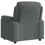 vidaXL Fauteuil de massage inclinable Gris foncé Tissu