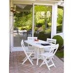 Chaise Miami pliante blanc