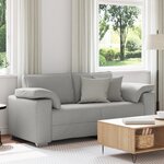 Canapé loveseat vidaXL Gris nuage 140 cm en tissu