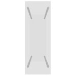 vidaXL Portant de bois chauffage Transparent 80x35x100 cm Verre trempé