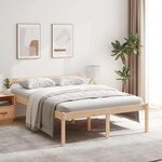 vidaXL Lit pour personne âgée sans matelas 120x200 cm bois pin massif