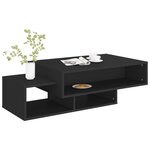 vidaXL Table basse Noir 105x55x32 cm Bois d’ingénierie