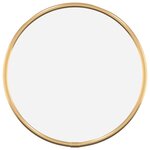vidaXL Miroir mural Doré Ø 20 cm Rond