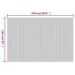 vidaXL Cloison de séparation Bambou Blanc 250 x 165 cm