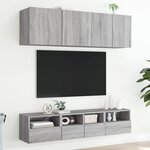 vidaXL Meuble TV mural sonoma gris 40x30x30 cm bois d'ingénierie