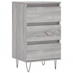 vidaXL Buffet sonoma gris 40x35x70 cm bois d'ingénierie