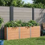 vidaXL Jardinière surélevée Marron 300 x 50 x 91 cm WPC et Aluminium